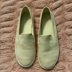 Ralph Lauren Women's Tan Slip-On Sneakers